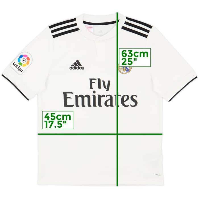 2018-19 Real Madrid Home Shirt - 9/10 - (L.Boys)