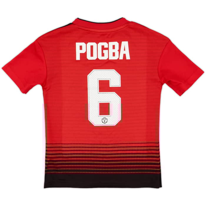2018-19 Manchester United Home Shirt Pogba #6 - 8/10 - (7-8 Years)