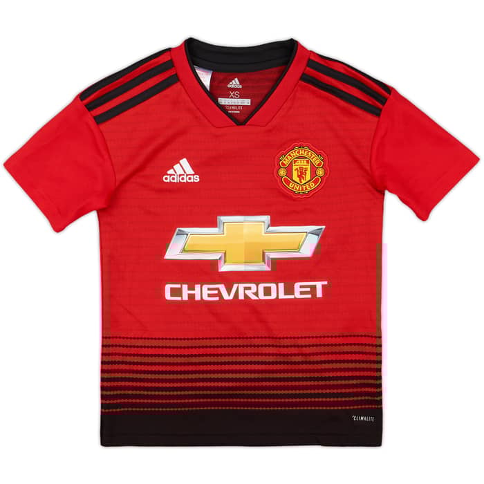 2018-19 Manchester United Home Shirt Pogba #6 - 8/10 - (7-8 Years)