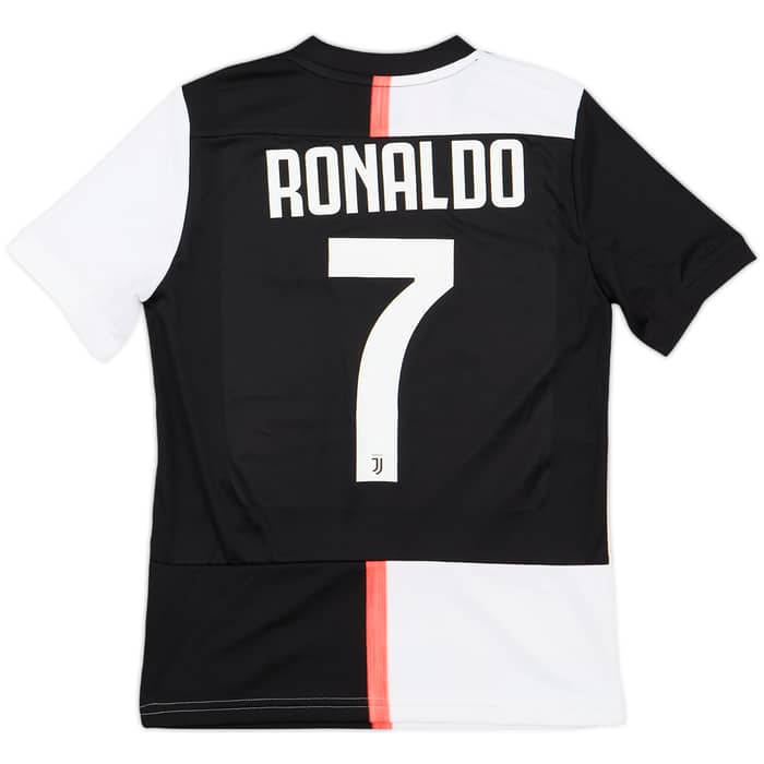 2019-20 Juventus Home Shirt Ronaldo #7 - 7/10 - (S.Boys)