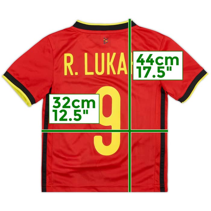 2020-21 Belgium Home Shirt Lukaku #9 - 10/10 - (3-4 Years)