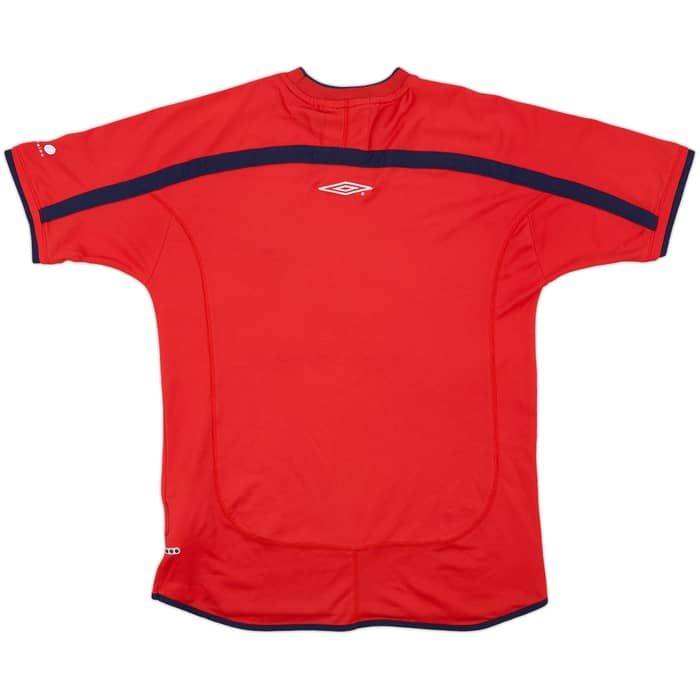 2001-02 England Umbro Training Shirt - 8/10 - (M)