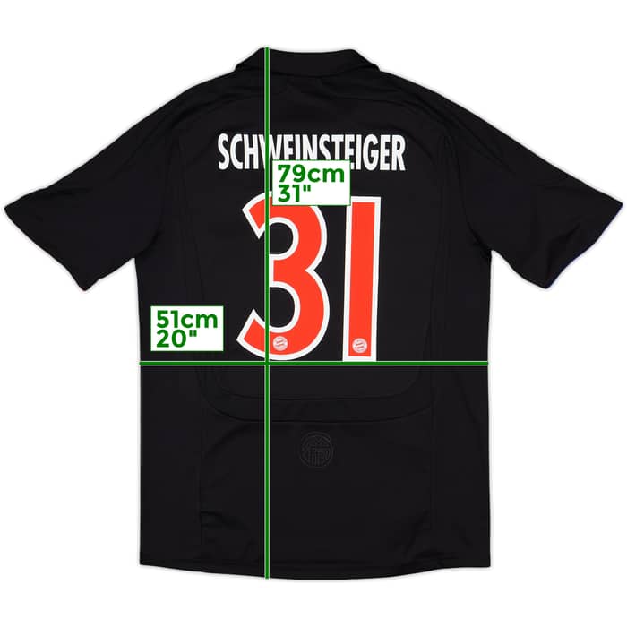 2007-09 Bayern Munich European Shirt Schweinsteiger #31 - 9/10 - (M)