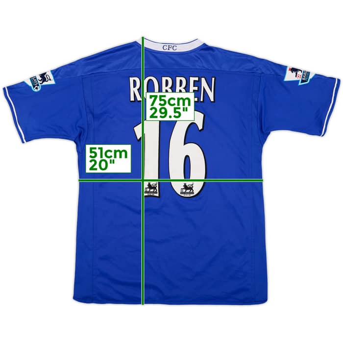 2003-05 Chelsea Home Shirt Robben #16 - 9/10 - (M)