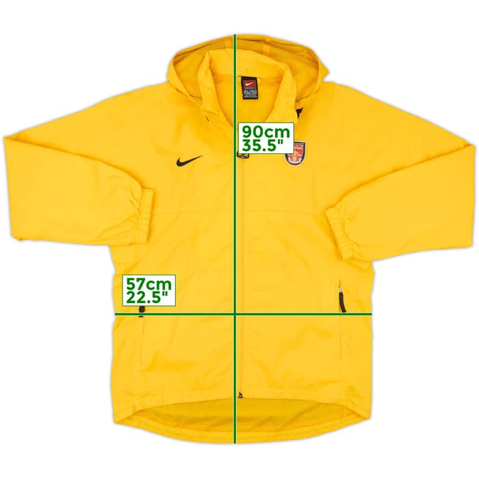 1999-01 Arsenal Nike Hooded Rain Coat - 6/10 - (S)