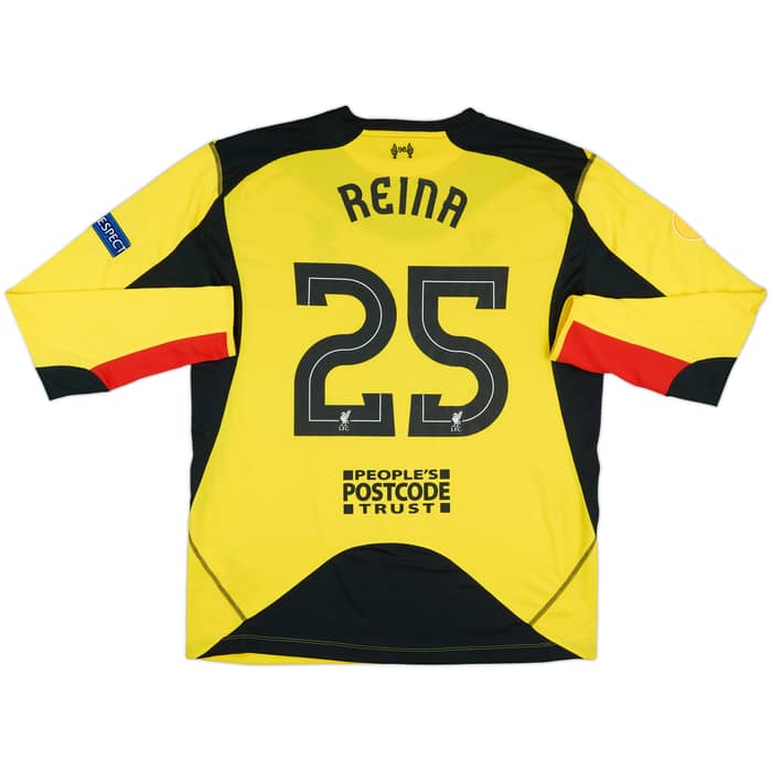 2012-13 Liverpool Player Issue Signed GK Shirt Reina #25 - 7/10 - (XL)