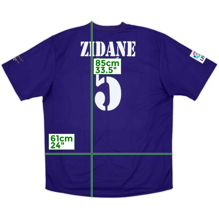 2001 Real Madrid Third Shirt Zidane #5 - 8/10 - (XXL)