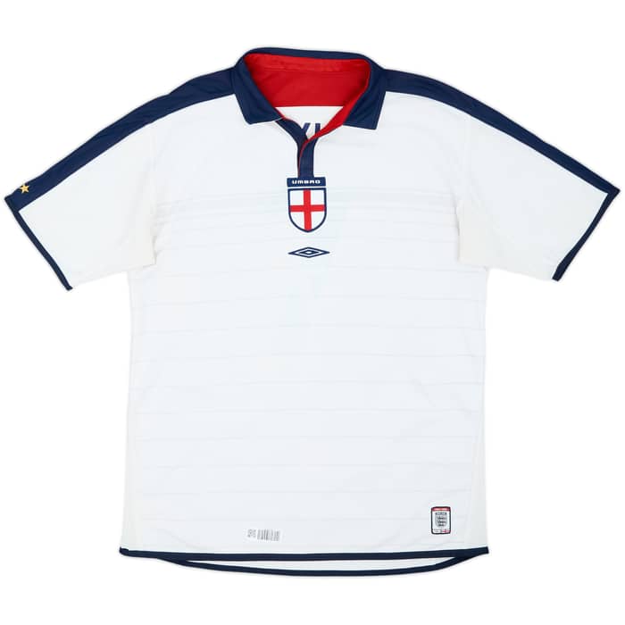 2003-05 England Home Shirt Beckham #7 - 5/10 - (L)