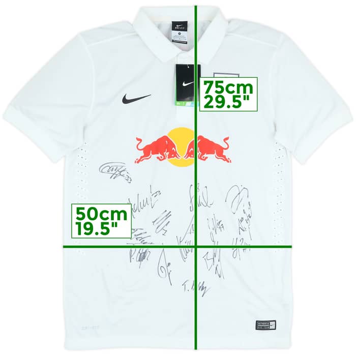 2014-15 RB Leipzig Squad Signed Home Shirt (M)