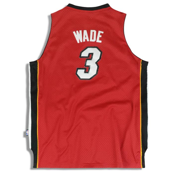 2006-10 Miami Heat Wade #3 adidas Swingman Jersey (Alternate) Y