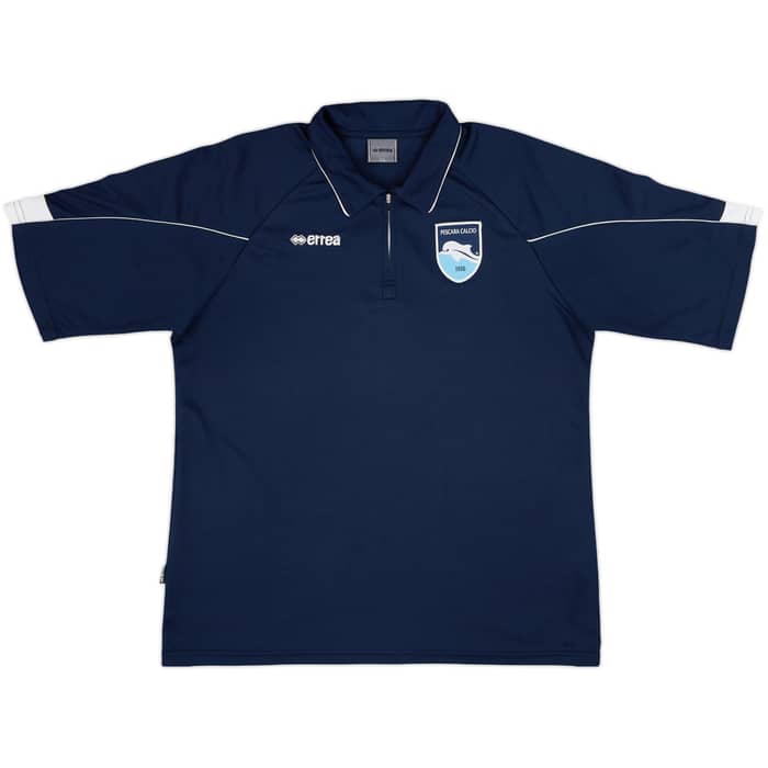 2012-13 Pescara Errea 1/4 Zip Polo Shirt - 7/10 - (XL)