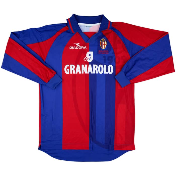 1999-00 Bologna Match Issue Home L/S Shirt Ventola #9