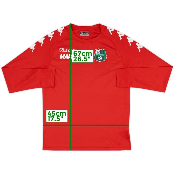 2019-20 Sassuolo Camp Kappa Training L/S Shirt - 8/10 - (S)