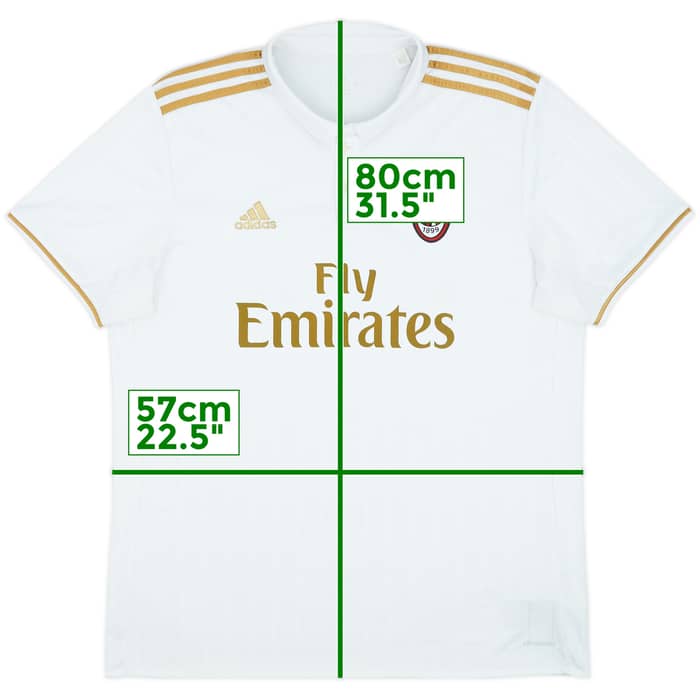 2016-17 AC Milan Away Shirt - 7/10 - (XL)