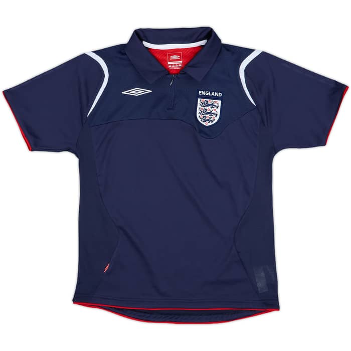 2006-07 England Umbro 1/4 Zip Training Shirt - 9/10 - (L.Boys)