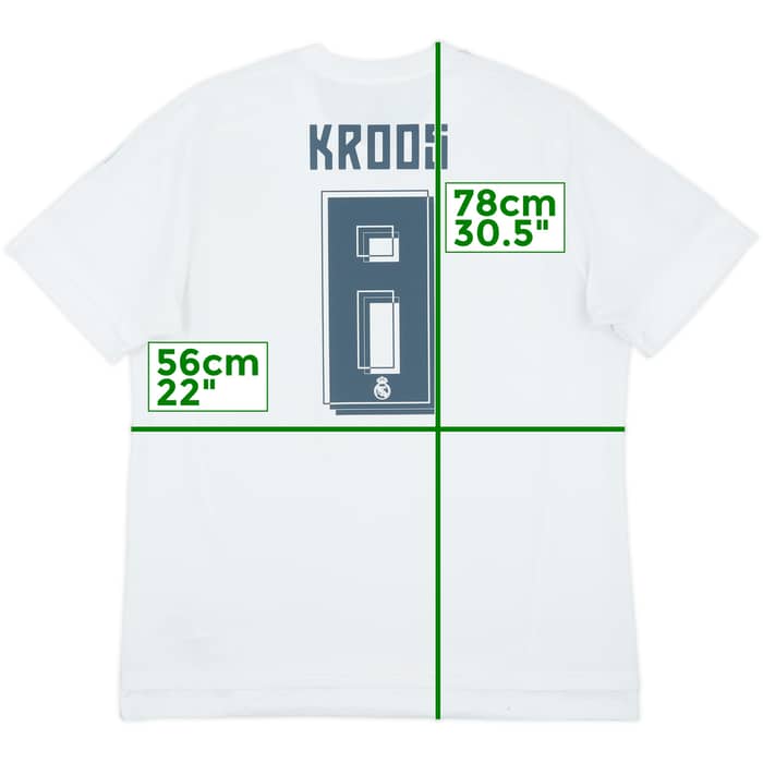 2015-16 Real Madrid Home Shirt Kroos #8 - 6/10 - (XL)