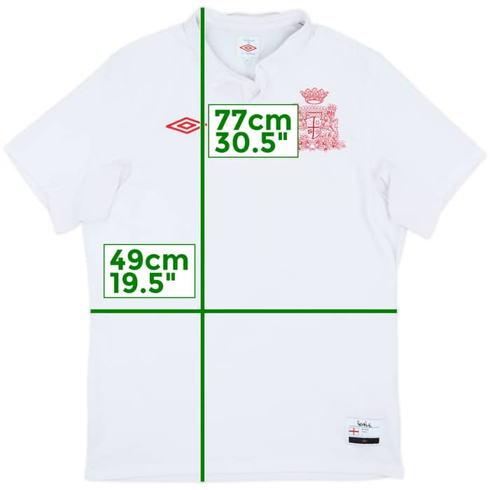 2010-11 England Ben Eine Special Edition Home Shirt - 7/10 - (M)