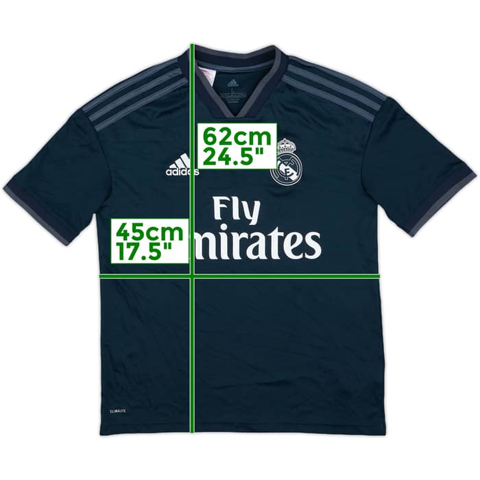 2018-19 Real Madrid Away Shirt - 8/10 - (L.Boys)