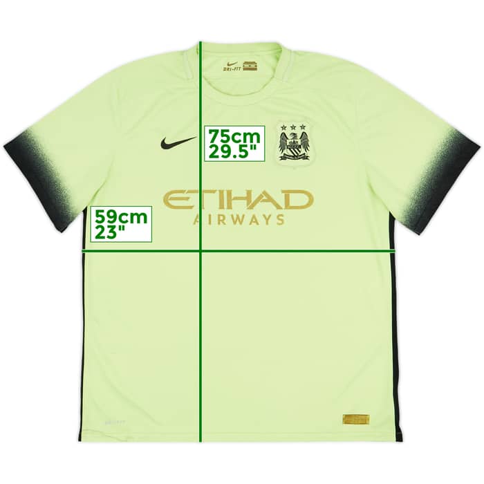 2015-16 Manchester City Third Shirt - 4/10 - (XL)