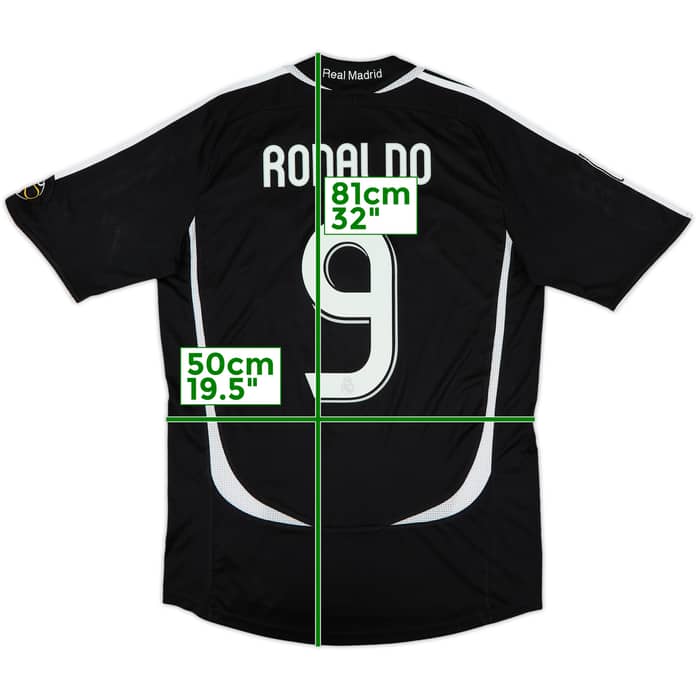 2006-07 Real Madrid Away Shirt Ronaldo #9 - 6/10 - (M)