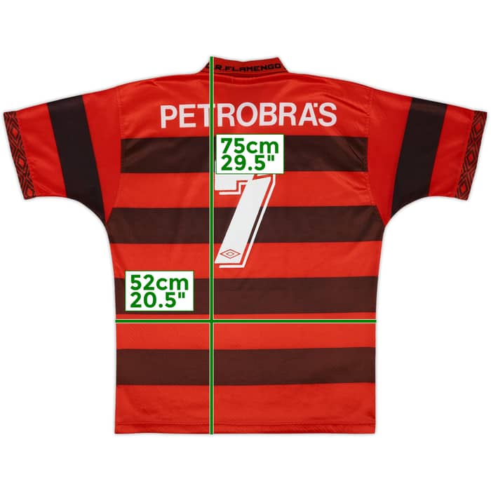 1993-94 Flamengo Home Shirt #7 - 7/10 - (L)