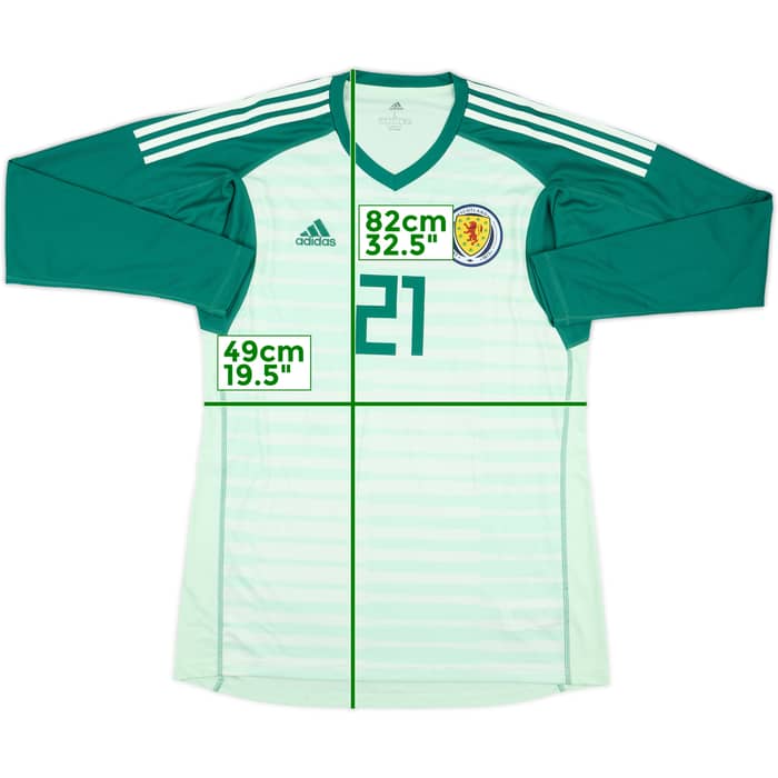 2018-20 Scotland GK Shirt #27 - 8/10 - (L)