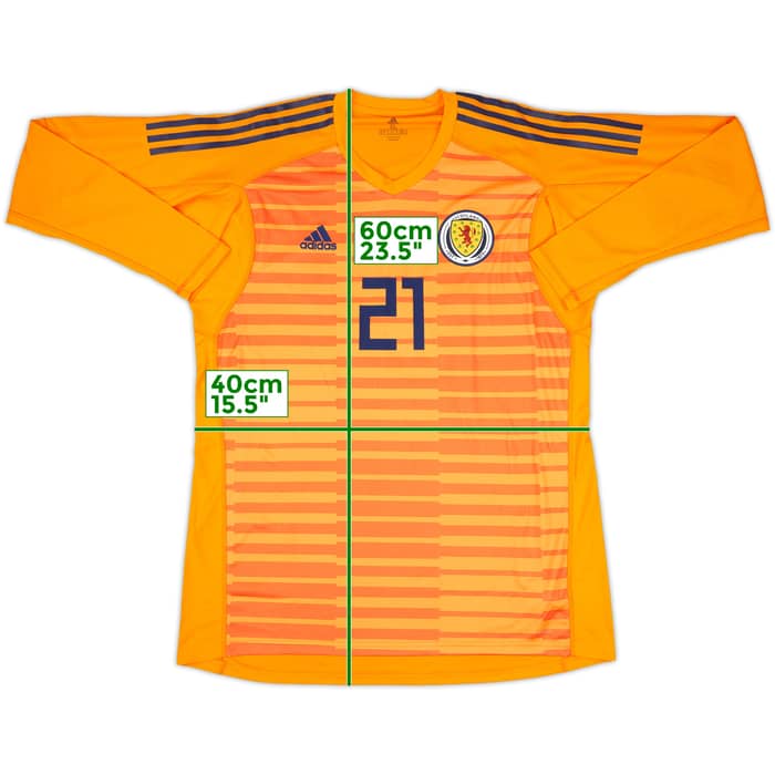 2018-19 Scotland Player Issue GK Shirt #21 - 10/10 - (XL)