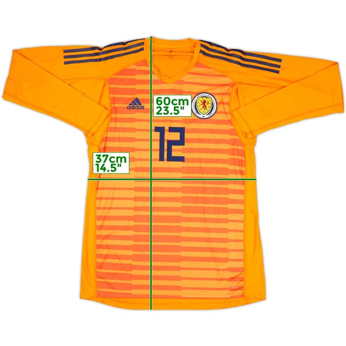 2018-19 Scotland Player Issue GK Shirt #12 - 10/10 - (L)