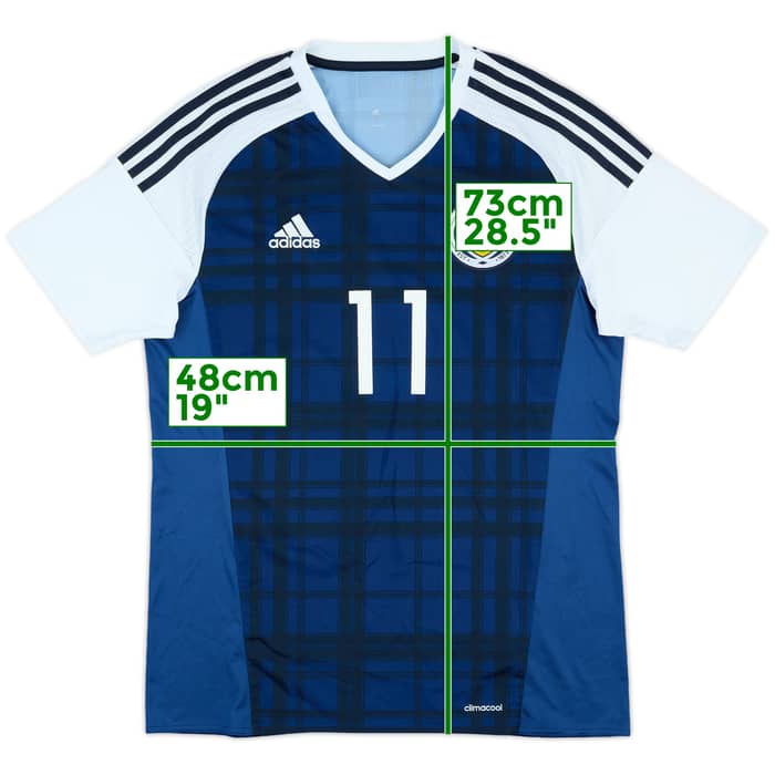 2015-17 Scotland Match Issue Home Shirt #11