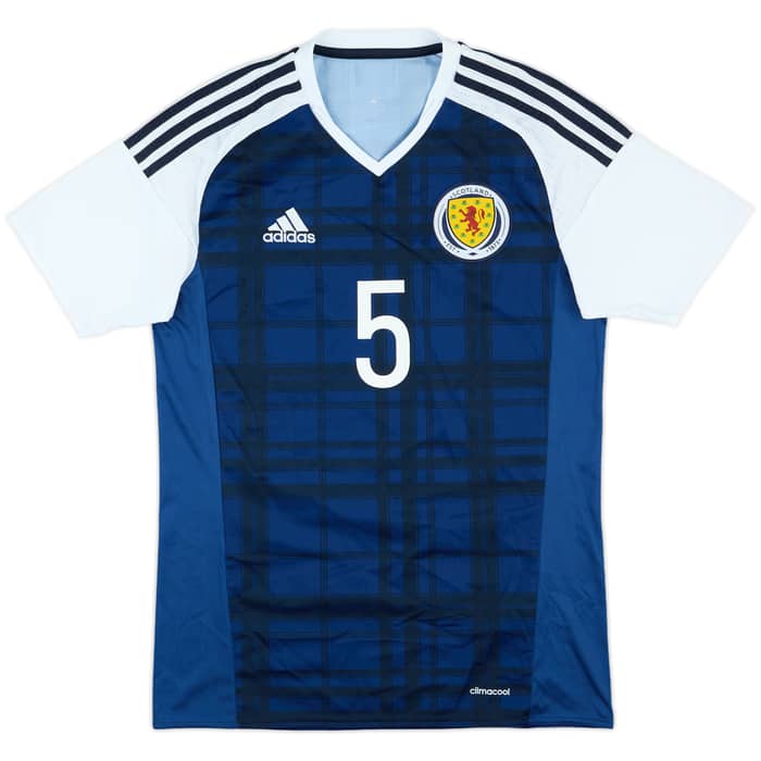 2015-17 Scotland Match Issue Home Shirt #5