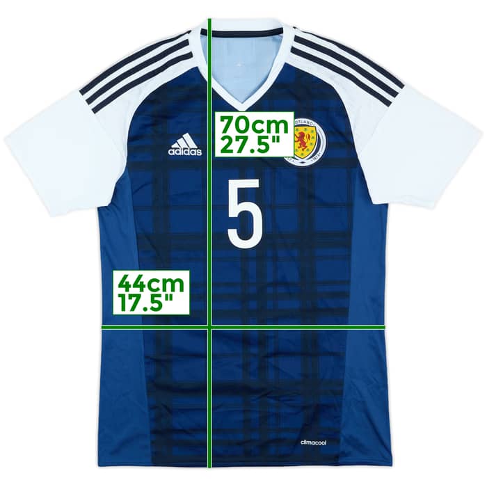 2015-17 Scotland Match Issue Home Shirt #5