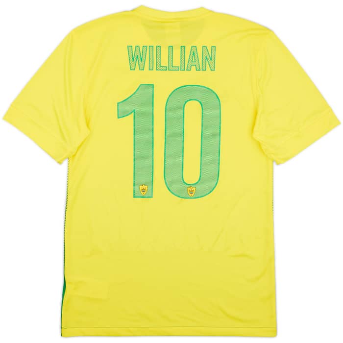 2013-14 Anzhi Makhachkala Home Shirt Willian #10 - 9/10 - (S)