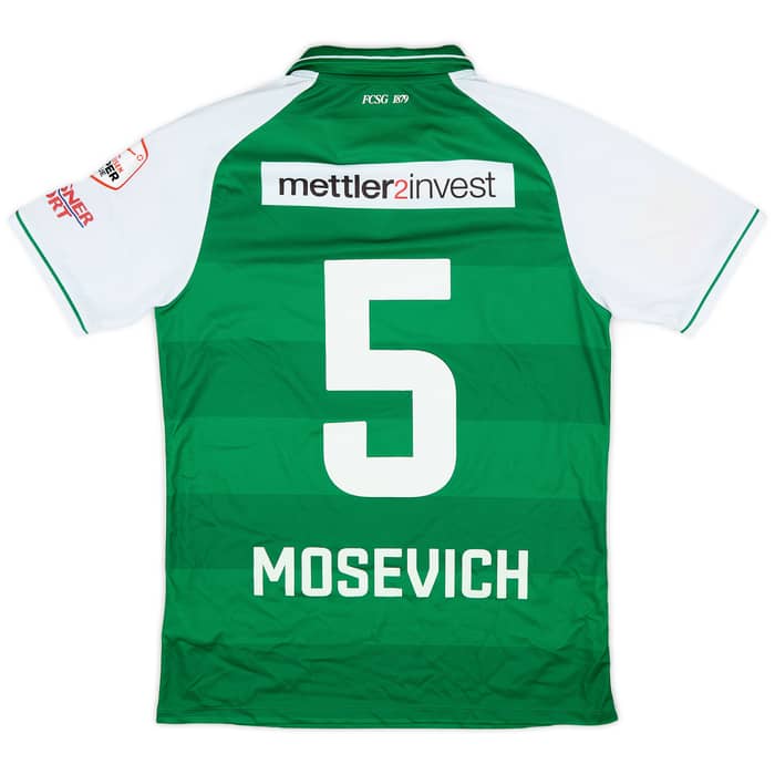 2018-19 St Gallen Match Issue Home Shirt Mosevich #5