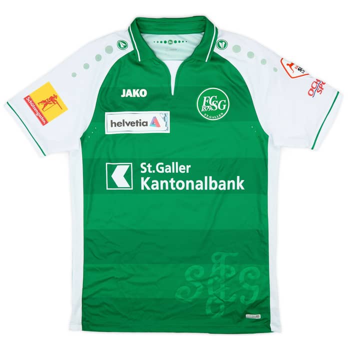 2018-19 St Gallen Match Issue Home Shirt Mosevich #5
