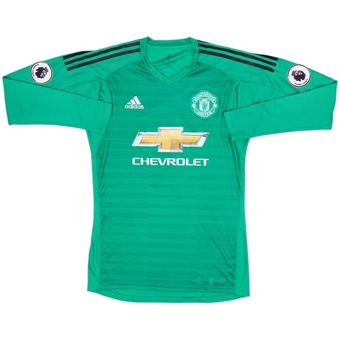 2018-19 Manchester United Home GK Shirt & Shorts DeGea #1 - 6/10 - (S)
