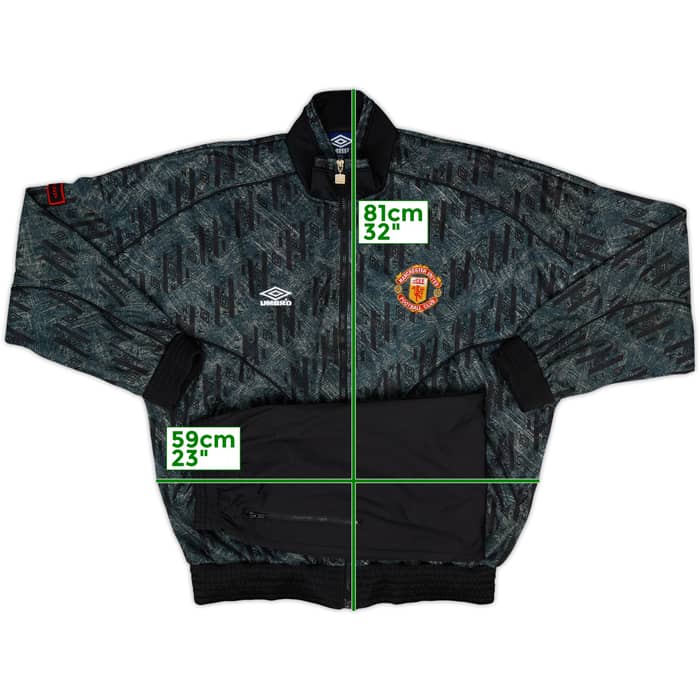 1992-93 Manchester United Umbro Tracksuit - 9/10 - (XL)
