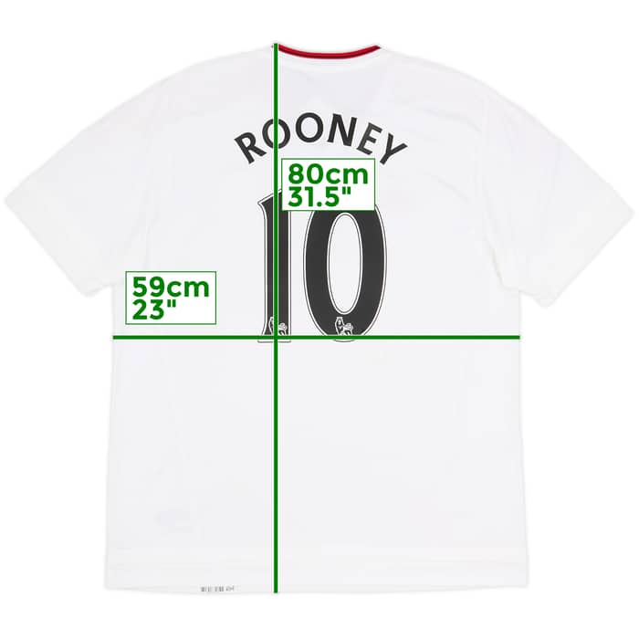 2015-16 Manchester United Camiseta de visitante Rooney #10 (XL)