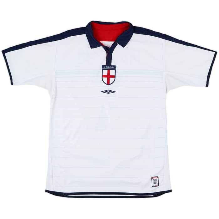 2003-05 England Home Shirt Beckham #7 - 6/10 - (M)