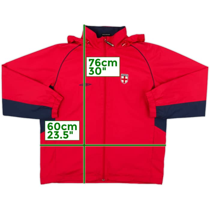 2004-06 England Nike Hooded Rain Jacket - 8/10 - (L)