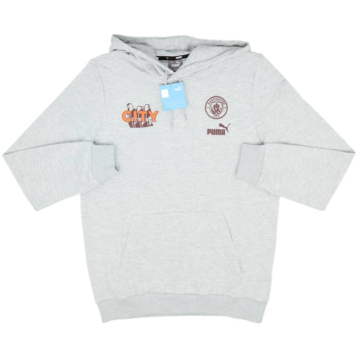 2023-24 Manchester City Puma Hooded Sweat Top (M)