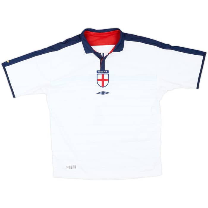 2003-05 England Home Shirt Beckham #7 - 7/10 - (L)