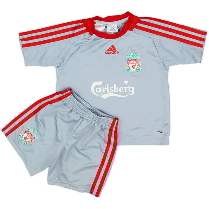 2008-09 Liverpool Away Shirt & Shorts - 8/10 - (3-4 Years)