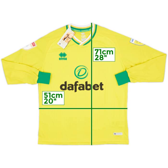 2020-21 Norwich City Home L/S Shirt (S)