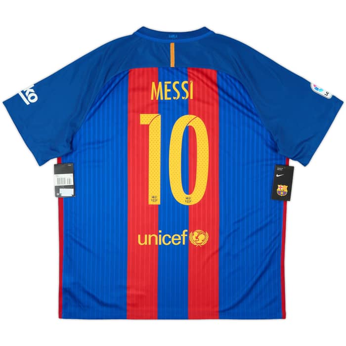2016-17 Barcelona Home Shirt Messi #10 (XXL)