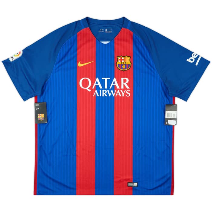 2016-17 Barcelona Home Shirt Messi #10 (XXL)