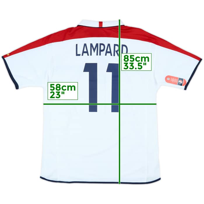 2003-05 England Home Shirt Lampard #11 (XL)