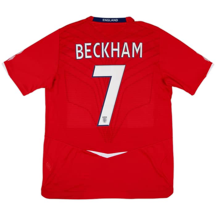 2008-10 England 'France v England 100th Cap' Away Shirt Beckham #7 (L)