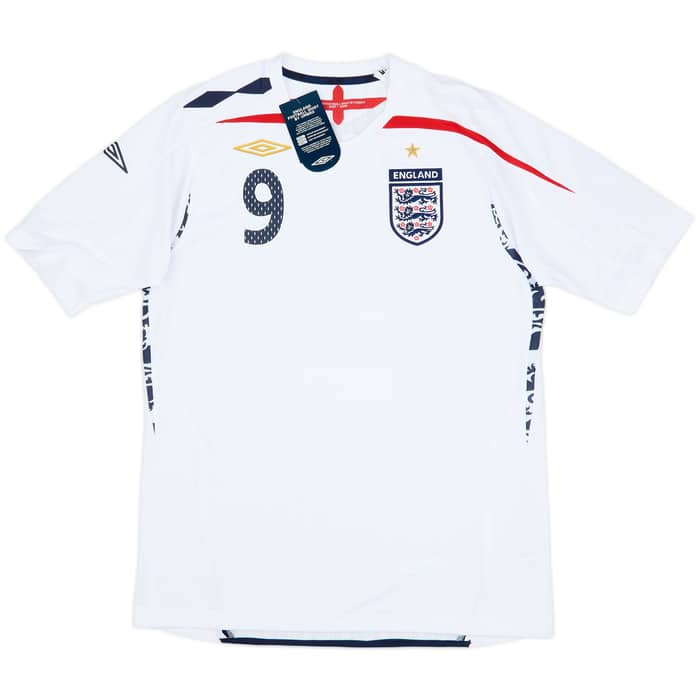 2007-09 England Home Shirt Rooney #9 (M)