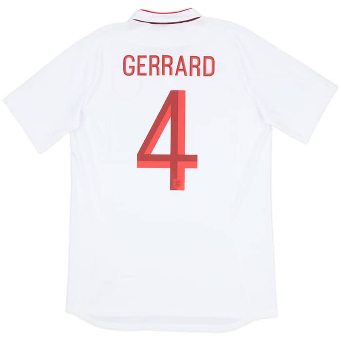2012-13 England Home Shirt Gerrard #4 (M)