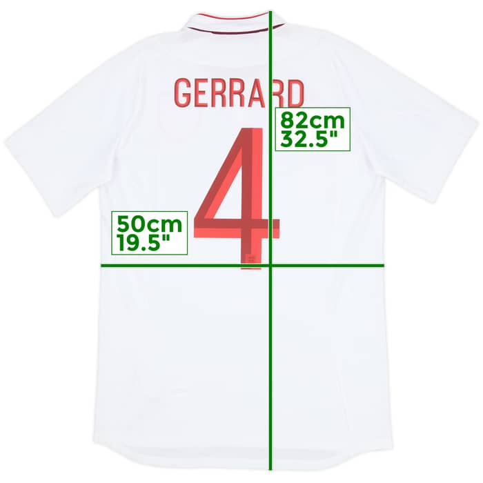 2012-13 England Home Shirt Gerrard #4 (M)